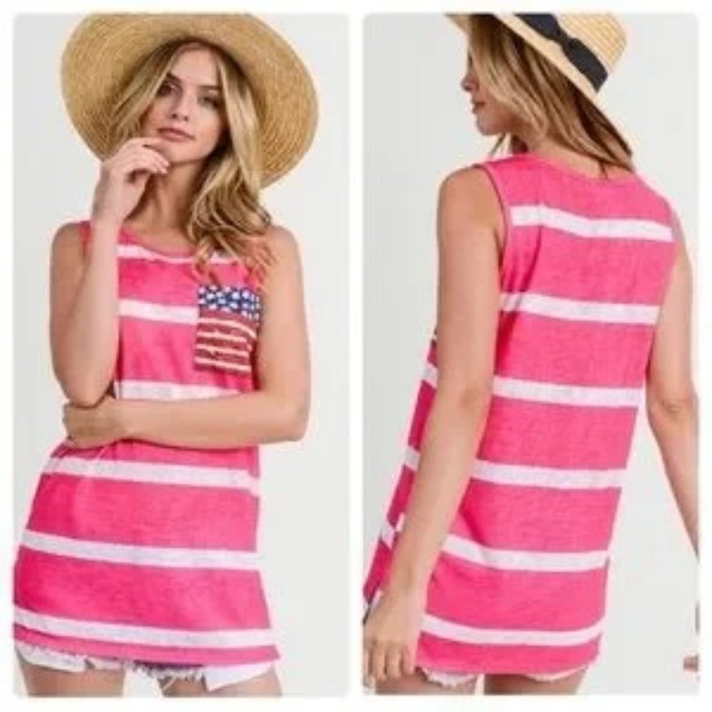 Striped Flag Tank Top